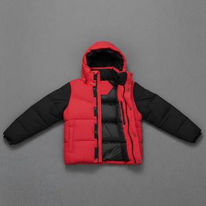 Chaqueta de Invierno Personalizada para Hombre, Tejida, con Estampado, Acolchada, Informal, de Algodón, con Bordado, a Prueba de Viento, de Color Sólido, con Capucha - Product Image 1