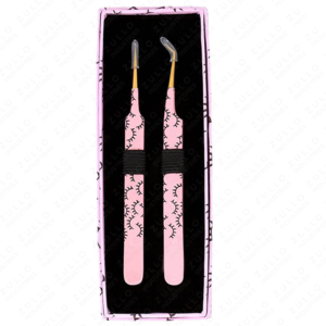 Pinzas para Pestañas de Acero Inoxidable Antiestáticas y Duraderas, Punta Puntiaguda, Herramienta de Precisión para Volumen de Pestañas, Logotipo Personalizado, Pestañas Rusas - Product Image 5