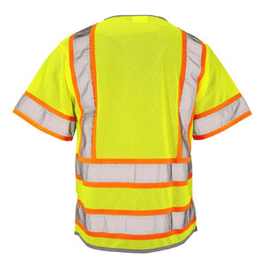 Men Workwear Waterproof High Visibility Winter Security Zipper Vest Construction Safety Reflective Tape <b>Worker</b> Vest <b>Jacket</b> - Product Image 5