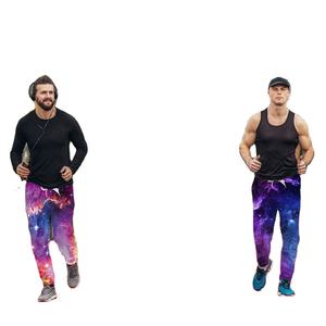 กางเกงกีฬาชายพิมพ์ลายซับลิเมชันสีพื้นผ้าโพลีเอสเตอร์ผ้าฟลีซขนาดไมโครสีพื้น - Product Image 6