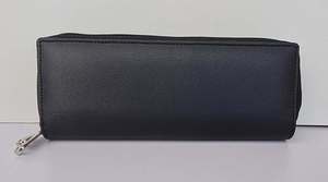 Étui à clés en cuir PU pochette pour hommes femmes Double fermeture éclair porte-clés 6 crochets en acier inoxydable fermeture noire produit porte-clés - Product Image 6