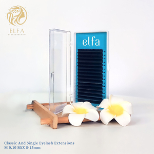 Extensiones de pestañas de visón personalizables de alta calidad de 0,15mm de espesor, Etiqueta Privada, bandeja de pestañas de longitud de mezcla suave Natural - Product Image 3