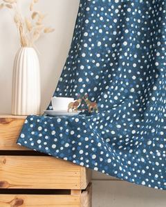 Magnifique ensemble de rideaux en coton imprimé à pois, fabriqués à la main, pour la décoration de la maison et du salon - Product Image 3