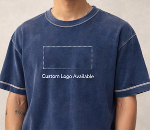 Camisetas de Hombre de Primera Calidad OEM, Tejidas en Algodón 100%, Talla Grande, Estilo Vintage, con Logotipo Personalizado y Serigrafía - Product Image 6