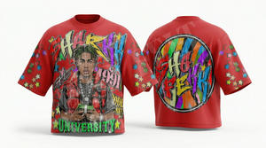 Camiseta de Hombre de Alta Calidad, 100% Algodón, Diseño de Logotipo Personalizado Vintage, Corte Holgado, Transpirable, Estilo Casual de Verano, Oversize, Hip Hop - Product Image 6