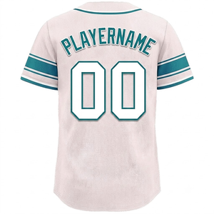 High Quality Men's Baseball Jerseys Lightweight Breathable Anti-Bacterial Quick Dry Crew Neck Customizable <b>Half</b> Sleeves <b>Shirts</b> - Product Image 2