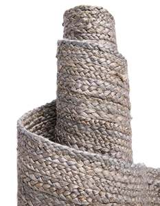 Vintage Style Gray Jute <b>Runner</b> <b>Rug</b> Handwoven Farmhouse Carpet For Hallway Decor - Product Image 4