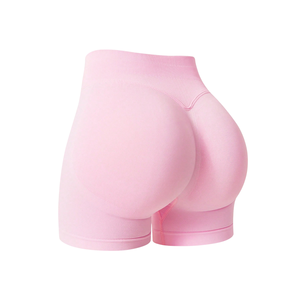 Custom Logo Mid Waist Seamless Eco-Friendly Breathable Quick Dry for <b>Booty</b> Lifting Workout Activewear Women Biker Yoga - Product Image 5
