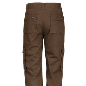 Pantalon cargo droit pour homme, décontracté, utilitaire, en toile de polyester, coutures renforcées, braguette zippée, léger, été - Product Image 6