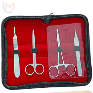 Kit de suture en acier inoxydable avec coussin d'entraînement pour la formation des étudiants, ensemble d'instruments chirurgicaux - Product Image 3