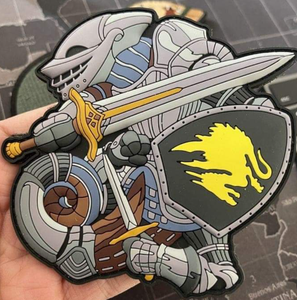 Parche de Camuflaje 3D Master Chief con Luz Nocturna, Ecológico, Resistente al Agua, de Goma en Relieve, con Adhesivo Suave, para Brazalete, 8*7cm - Product Image 2
