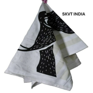 Eco-Friendly 100% Organic Cotton Kitchen Dishtowel Soft Durable Custom Logo Print Foldable Reusable <b>Cheap</b> - Product Image 2