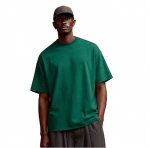 T-shirt uni pour homme en tissu maillé 100% coton écologique de haute qualité, séchage rapide, 180g, été, sur mesure, prix d'usine - Product Image 3
