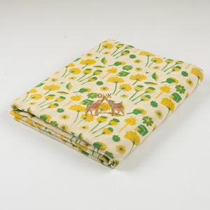 Tissu imprimé floral Ajrakh en coton de haute qualité, fabriqué à la main, pour vêtements et housses de coussin, décoration intérieure - Product Image 3