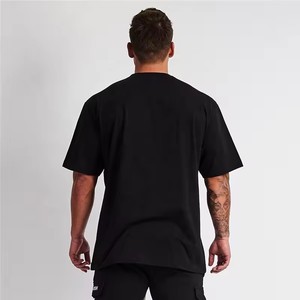 เสื้อยืดลำลองทรงปกติแบบใหม่ สไตล์โอเวอร์ไซส์ สกรีนโลโก้ด้านหน้า ผ้าฝ้าย 100% ไซส์ใหญ่พิเศษ สำหรับคนตัวใหญ่และสูง - Product Image 2