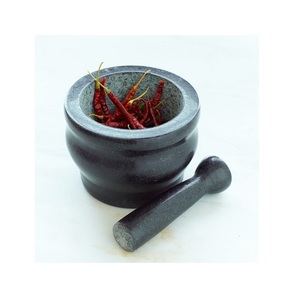 Wholesale Marble Black Color Mortar And Pestle Set For Home Kitchenware Spice <b>Herbs</b> <b>Grinder</b> Mortar And Pestle - Product Image 1