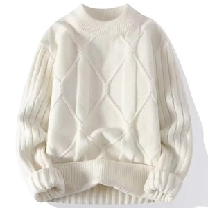 Suéteres de Punto para Hombre 2026, Última Moda, Venta al Por Mayor, Alta Calidad, 100% Algodón, Personalizables, Antiarrugas, Manga Larga, Cuello Redondo, Unisex - Product Image 1