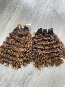 Extensions de Cheveux Vietnamiens 100% Vierges de Qualité Supérieure, Prix d'Usine, Boucles Birmanes Super Double Drawn, Couleur Marron - Product Image 2
