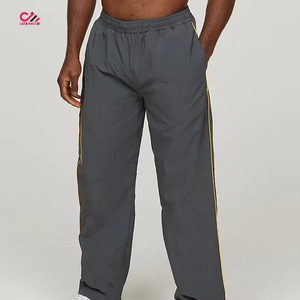 Veste coupe-vent unie personnalisée, imperméable, unisexe, et pantalon coupe-vent respirant, ensemble coupe-vent. - Product Image 3