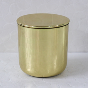 Bocaux à bougies vides de luxe à finition brillante, faits à la main, avec couvercles métalliques gravés du logo personnalisé, écologiques et résistants à la chaleur pour Noël - Product Image 2