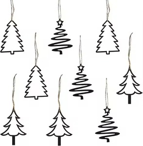 Adorno Navideño Metálico Hecho a Mano, Accesorio Decorativo para Árbol, para Exhibiciones de Temporada - Product Image 1