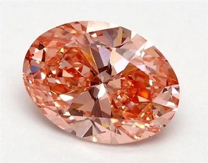 Diamante Cultivado en Laboratorio de Corte Ovalado Rosa Fantasía de 1.00 a 5.00 CT, Certificado por IGI, Claridad VVS2 VS2, Piedra Sintética para Anillo de Compromiso - Product Image 2