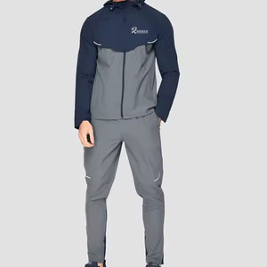 Nouvel arrivage : Ensemble coupe-vent pour homme, idéal pour les voyages et les activités de plein air, deux pièces, léger, durable et confortable - Product Image 1