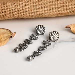 Pendientes de Plata de Ley Estilo Tribal Meera Jaipur Mahitha, Accesorio de Moda - Product Image 2