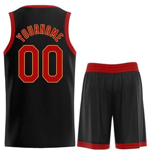 Uniformes de basket-ball personnalisés de haute qualité, 100% polyester, style sublimation, respirants, ensembles de maillots et shorts - Product Image 2