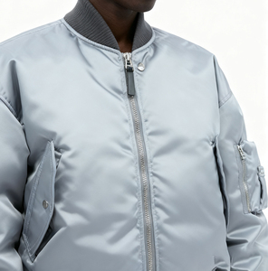 Chaqueta Bomber Ecológica para Hombre de Alta Calidad, Nueva Moda, Cuello Alto, Transpirable, Ropa de Invierno, Precio al por Mayor - Product Image 5