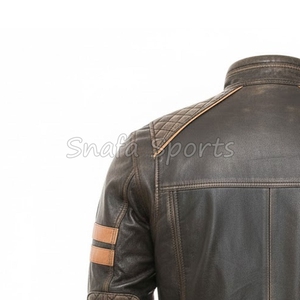 Cool Style <b>Men</b> <b>Leather</b> <b>Jacket</b> In Wholesale Price Competitive Classic Zip Up <b>Man's</b> <b>Leather</b> <b>Jackets</b> For Sale - Product Image 6