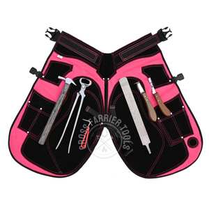 Kit d'outils de fermeur pour le soin des sabots avec coupe-ongles à sabots de 15 pouces, couteau à sabots, râpe, marteau de sabotage et outil de récupération, couteau à sabots à lame étroite - Product Image 1