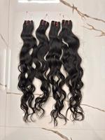 Lots de Cheveux Indiens Vierges Bruts Lisses 100% Naturels Non Traités Tissage de Cheveux Humains Pointes Épaisses Faible MOQ