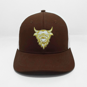 Gorra de camionero estilo vaquero personalizada OEM, gorra de 6 paneles estilo occidental con malla, logotipo bordado, etiqueta privada, gorra de béisbol estructurada al por mayor - Product Image 2