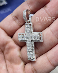 จี้พระเยซูทรงกางเขนประดับเพชรโมอิสซาไนต์ สไตล์ฮิปฮอป เงินแท้ 925 ผ่านการทดสอบเพชร ชุบทอง 18K ของขวัญสุดหรู - Product Image 5