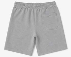 <b>Men's</b> Gray Solid Color Drawstring Waist <b>Bermuda</b> <b>Shorts</b> With Pockets Breathable Casual Style - Product Image 3