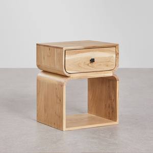 Mesita de noche de madera Vandana Amber Vision 40x35 cm - Product Image 3