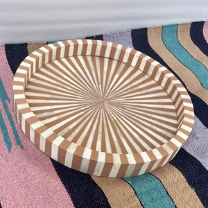 Handmade Bone Inlay Modern Design <b>Round</b> <b>Coaster</b> Set 10 CM Diameter Uttar Pradesh Origin REHMAN CRAFT - Product Image 3