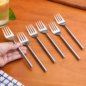 Ensemble de fourchettes en acier inoxydable de qualité supérieure, pour gâteaux et desserts, lavables au lave-vaisselle, au meilleur prix - Product Image 6