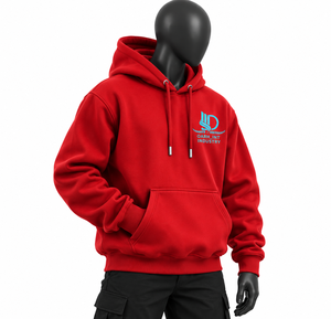 <b>Red</b> Men's Hooded Fleece <b>Hoodie</b> Regular Fit Front Logo Pocket Design Casual Winter Wear OEM Service Breathable Customized - Product Image 1