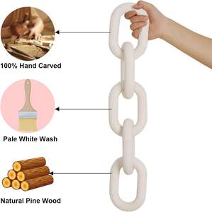 Cadena Decorativa de Madera con Nudos, Estilo Rústico, para Mesa de Centro - Product Image 2