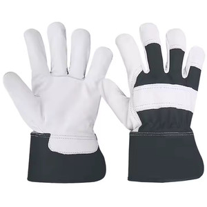 Guantes de Seguridad Industriales de Cuero, OEM ODM, Guantes de Protección con Palma Reforzada, Fabricante, Suministro de Fábrica - Product Image 1