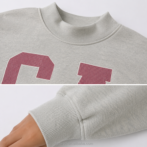 Sudadera Extra Grande con Cuello Redondo y Estampado CA, 100% Algodón, Felpa Francesa, Unisex, Estilo Casual para Otoño - Product Image 3