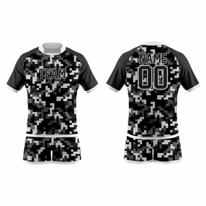 Conjunto de Uniforme de Fútbol Personalizado para Clubes Deportivos, Camiseta de Fútbol Unisex de Manga Corta con Estampado Sublimado, Uniforme de Entrenamiento para Equipos de Fútbol - Product Image 3