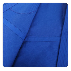 Kimono de judo bleu unisexe adulte 100 % coton durable teint uni coupe classique une pièce tenue d'arts martiaux nouvelle arrivée personnalisable - Product Image 5