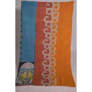 ผ้าห่มกันธาพิมพ์ลายทำมือ เป็นมิตรกับสิ่งแวดล้อม ซักได้ ลายดอกไม้สไตล์วินเทจ ผ้าฝ้ายอินเดีย โบโฮ ผ้าคลุมเตียง ผ้าห่มสองด้าน สำหรับใช้ในบ้าน - Product Image 2