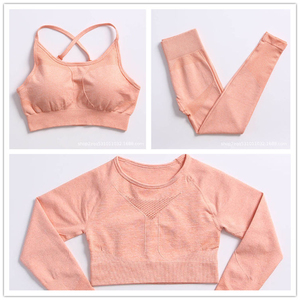 Conjunto de Yoga Premium sin Costuras para Mujer, Talla Grande, Cintura Alta, 2 Piezas, Ropa Deportiva, Directo de Fábrica OEM - Product Image 6