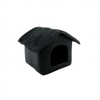 Yommy Pet Villa M Quadrate 48x40x38cm Fleece Solid Binnenhuisdierhuisje voor Hond en Kat, Warm, Simpele Stijl, Medium, Alle Seizoenen, Geen Montage Nodig