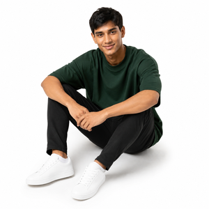 Blank Plain <b>No</b> <b>Logo</b> Garment Dyed Boxy Fit T Shirt Premium Cotton Jersey Drop Shoulder Design Wholesale OEM Private Label Wear - Product Image 3