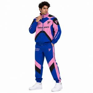 <b>Mens</b> Winter Casual Hooded Solid Outdoor Windbreaker <b>Suit</b> <b>Waterproof</b> Jacket and Pants OEM Manufacturer - Product Image 3